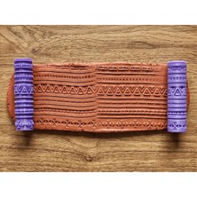 Atölye Dekupaj Model 053 - Deboss & Emboss İkili Set - Polimer Kil Doku Oklavası / Seramik Çamuru Desen Rulosu