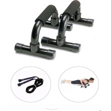 PremiumPort Dinamik Şınav Çekme ve Atlama Ipi Seti, Sağlıklı Egzersiz Için Ideal