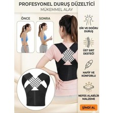 PremiumPort Duruş Düzeltici Korse, Ayarlanabilir, Rahat ve Destekli Oturma Korse