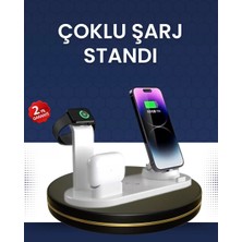Pileli Store Modern Tasarımlı Çok Fonksiyonlu Kablosuz Şarj Standı
