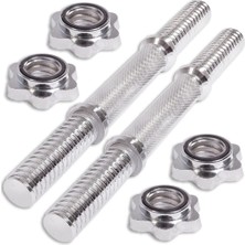 PremiumPort Krom Kısa Bar 35 Cm, 2 Adet, Dayanıklı ve Şık Tasarım