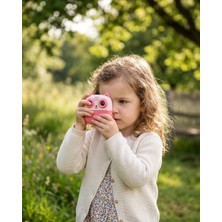 Senka Anında Fotoğraf Baskılı Çocuk Kamerası 5 Rulo Kağıt 6 Renk Kalem Hediyeli Eğitici Oyuncak Kamera