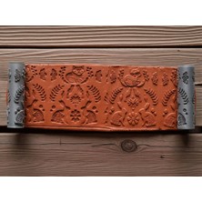 Atölye Dekupaj Model 060 - Deboss & Emboss İkili Set - Polimer Kil Doku Oklavası / Seramik Çamuru Desen Rulosu