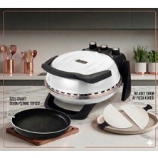 Gözdehome Erato Taşfırınım Pizza Makinesi, Lahmacun Makinesi Doğal Taş Fırın - Timer - 400 C.
