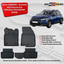 Dacia Sandero Paspas Essential Araca Özel 2020 Ve Sonrası BOSSE 3D Havuzlu Oto Paspas