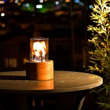 Starfire Galata Masaüstü Bioethanol Şömine – Gerçek Alev, Dumansız, Şık Cam Tasarım