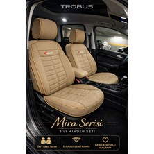 Trobus Hyundai Tucson 2010 ve Sonrası Uyumlu Mira Serisi Taba 5'li Oto Koltuk Minderi