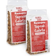 Kvass Bakery 2'li Glütensiz Yaprak Galeta Karabuğdaylı 70g • Glütensiz • Vegan • Katkısız Sağlıklı Atıştırmalık