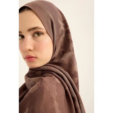Maisa Duru Ipek Pamuk Tensel Şal 70*190 cm - Sütlü Kahve