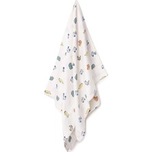 Little Dreams Erkek Bebek Müslin Battaniye Taşıtlar Baskılı