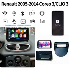 SBAID Renault 2005-2014 Coreo 3/clıo 3 9 Inç/hasarsız Montajlı Teyb/hd Ekran Navigasyon/bluetooth Çift Yönlü Arama