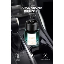 Başkenttekno Araç İçi Aroma Difüzörü Hava Nemlendirici Yıldız Tavan Işıklı Şarjlı Modern Tasarım Tcf-02