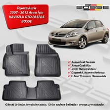 Toyota Auris Paspas Araca Özel Paspas 2007 - 2012 Arası BOSSE 3D Havuzlu Oto Paspas
