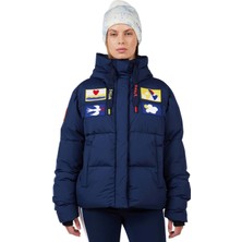 Rossignol Jcc Allsnow Down Kadın Mavi Kayak Ceketi