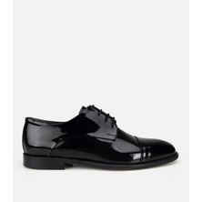 Hotiç 02AYH319760A100 ERKEK Rugan Deri Siyah Klasik Ayakkabı