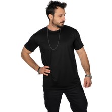 Maxi-Dry Aşırı Terleme Önleyici Bisiklet Yaka Erkek Tişört, Çift Katmanlı, Islaklık Sızdırmaz, Nefes Alabilen Kumaş