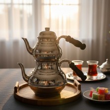 PremiumPort El Dövme Bakır Çaydanlık Kordonlu, Şık ve Dayanıklı Tasarım