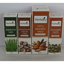 Herbality Sb-Set (Tatlı Badem-Jojoba-Hindis.cevizi-Biberiye) Yağları