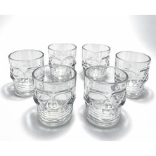 Rivera Tech Rvrtt 6'lı Kurukafa Şeffaf Cam Shot Bardağı Seti 6x5 cm