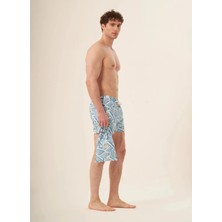 Whitefin Mavi Erkek Şort Mayo Blue Mosaic