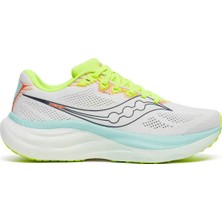 Saucony S11055-131 Rıde 19 Sarı - Beyaz %92 Tekstil, %8 Sentetik Kadın Koşu Ayakkabısı