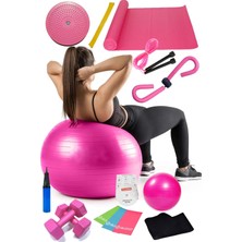 PremiumPort 15 Li Pilates Seti: Top, Band, Dambıl, Minder, Atlama Ipi, Twister, Kemer, Kelebek
