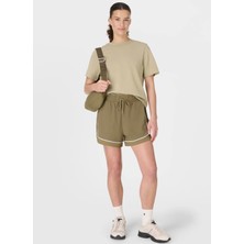 Sweaty Betty SB10349P-030 Explorer Track Pıped S Yeşil Orta Bel Normal Düz Kadın Şort