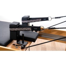 PremiumPort Ikili Metal Halkalı Elastik Elcikler, Desenli Pilates Reformer Aksesuarları