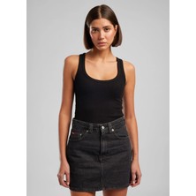Lee Cooper O Yaka Düz Siyah Kadın Atlet 262 Lcf 243004 Raına Siyah