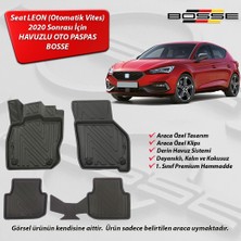Seat Leon Paspas Araca Özel (Otomatik) 2020 Sonrası BOSSE 3D Havuzlu Oto Paspas