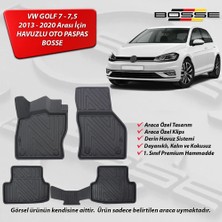 VW Golf 7 Paspas 7,5 Paspas Araca Özel 2013 2020 BOSSE 3D Havuzlu Oto Paspas
