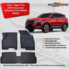 Chery Tiggo 7 Pro Paspas Araca Özel 2022 - 2025 Arası İçin BOSSE 3D Havuzlu Oto Paspas