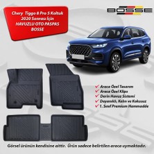 Chery Tiggo 8 Pro Paspas 5 Koltuk Araca Özel 2020 - 2025 Arası BOSSE 3D Havuzlu Oto Paspas