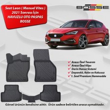 Seat Leon Paspas Araca Özel (Manuel Vites) 2021 Sonrası BOSSE 3D Havuzlu Oto Paspas