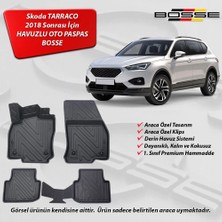 Seat Tarraco Paspas Araca Özel 2018 Sonrası BOSSE 3D Havuzlu Oto Paspas