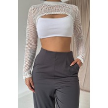 Femora Moda Füme Pensli Lastik Detaylı Pantolon