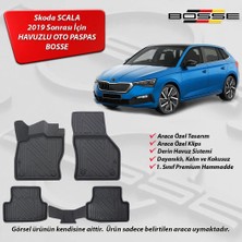 Skoda Scala Paspas Araca Özel 2019 Sonrası BOSSE 3D Havuzlu Oto Paspas