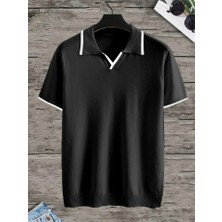 Femora Moda Erkek Kısa Kollu Yakalı Triko Tişört