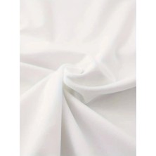 Femora Moda Baskılı Oversize Bisiklet Yaka T-Shirt - Beyaz