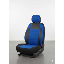 Mavi Siyah Renault 9 Broadway Koltuk Kılıfı Tam Set, Şık ve Koruyucu