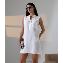 Femora Moda Düğme Detaylı Mini Elbise