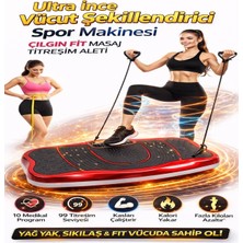 PremiumPort 3D Titreşimli Müzikli Egzersiz Makinesi Tüm Vücut Fitness Platformu