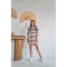 Femora Moda Oranj Oduncu Gömlek Elbise