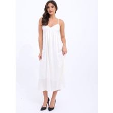 Femora Moda 7322 Elbise-Ekru