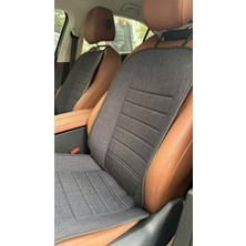 Keten Elit Serisi Oto Koltuk Koruyucu Set, Antrasit, Ön ve Arka