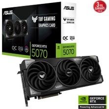 Asus 12GB Tuf Gamıng RTX5070-O12GGAMING Gddr7 Hdmı-Dp Pcıe 5.0