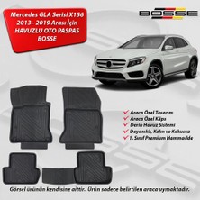 Mercedes GLA Paspas Araca Özel X156 2013 2019 Arası BOSSE 3D Havuzlu Oto Paspas