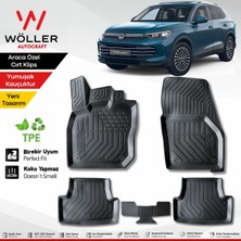 2024-2026 Volkswagen Tiguan Için 3D Havuzlu Paspas Seti, Mükemmel Uyum