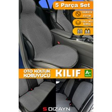 Füme Renkli 2+3 Parça Oto Koltuk Koruyucu Kılıf Set