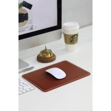 Guard Dikiş Detaylı Antik Taba Hakiki Deri Mouse Pad 26 x 20 - GRD260411WT1037